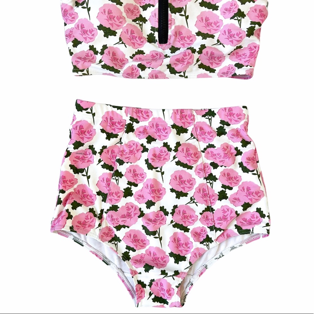 Kingdom & State Rare Floral Rose Tankini Bikini - Picture 2 of 8